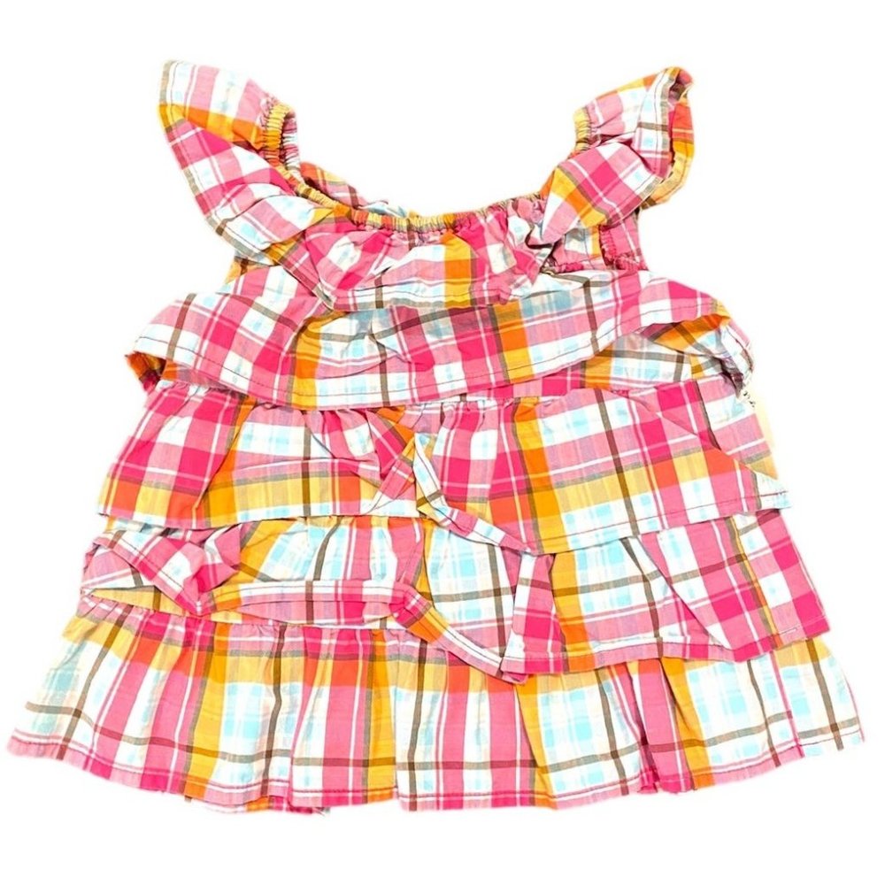 6-12 months vintage Gymboree plaid dress